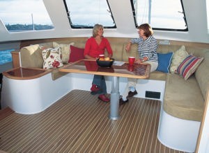 Seawind 1160 features an extensive saloon area photo copyright Seawind Catamarans www.seawindcats.com taken at  and featuring the  class
