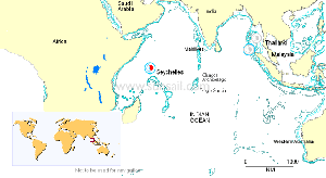 Seychelles in the Indian Ocean © Media Services