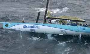 Skandia with canting keel failure Bass Strait Dec 2004 - 2004 Rolex Sydney to Hobart photo copyright  Rolex/Daniel Forster http://www.regattanews.com taken at  and featuring the  class