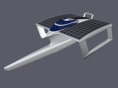 Solar trimaran diagram © SW
