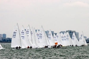 Start of the 2006 Star Worlds. NZL crews have finished first and third in the first race. photo copyright Chris Ray:Shutterfly.com www.crayivp.com taken at  and featuring the  class