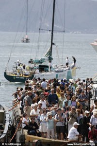 ABN AMRO Two leaves the dock -  Wellington photo copyright Volvo Ocean Race/ David Branigan taken at  and featuring the  class