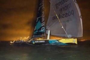 ABN AMRO ONE wins leg 7 of the Volvo Ocean Race in Portsmouth, England. By winning the leg, ABN AMRO ONE also secured the first place in the whole Volvo Ocean Race 2005-2006. © Oskar Kihlborg © Volvo Ocean Race http://www.volvooceanrace.com