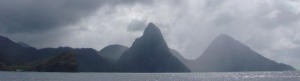 Web Pitons St Lucia coastline with Pitons photo copyright BW Media taken at  and featuring the  class
