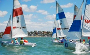 Westpac Pacer dinghys photo copyright Suellen Hurling  taken at  and featuring the  class