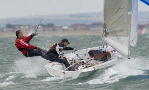 Ian Barker and Mark Darling (GBR) photo copyright Steve Arkley http://www.sailshots.co.uk taken at  and featuring the  class