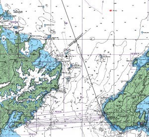 The leaders in the fleet are grouped around The Brothers at the top of the South Island photo copyright RNZYS Media taken at  and featuring the  class