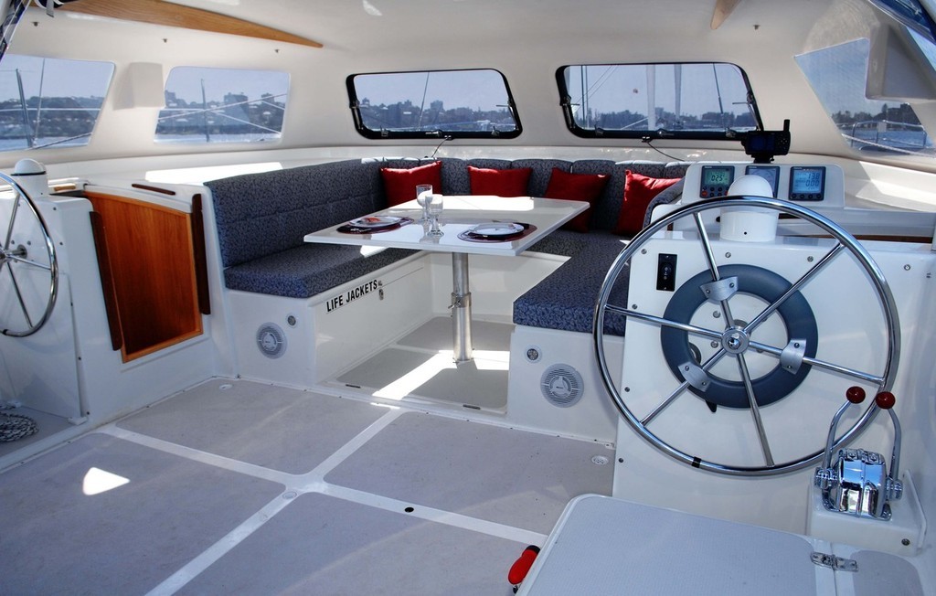 Seawind 1000XL massive saloon & cockpit photo copyright Seawind Catamarans www.seawindcats.com taken at  and featuring the  class