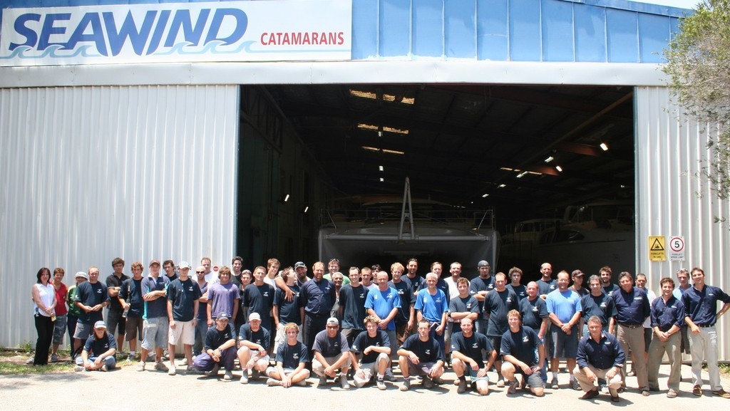 Factory Staff 2007 copy - Seawind Gets Lean - (25 years of Seawind) photo copyright Brent Vaughan taken at  and featuring the  class
