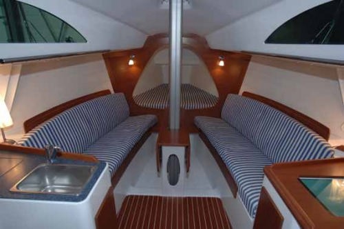 So frenchy, so chic: the A35 interior © Newcastle Yachting www.newcastleyachting.com.au