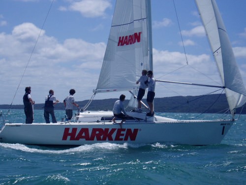 Youth Programme team at the National Keelboat Championships.<br />
 © RNZYS Media