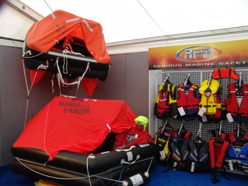 RFD have a full range of safety equipment on show in Pavilion One © Richard Gladwell www.photosport.co.nz
