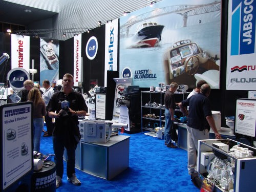 Lusty and Blundell have a substantial presence at the show © Richard Gladwell www.photosport.co.nz