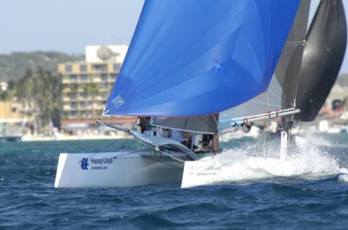 Downwind at Aruba © Steve Arkley http://www.sailshots.co.uk