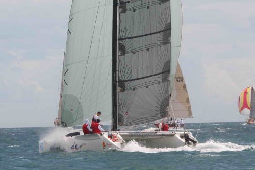 Catamaran at play  Adelaide to Port Lincoln 2006 start © Paparazzi.com.au Paparazzi.com.au