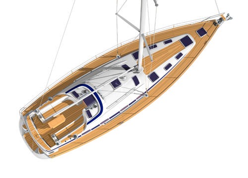 Bavaria 50 Cruiser Deck layout &copy; North South Yachting Australia http://www.northsouthyachting.com.au