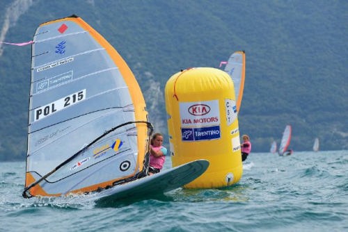 Plenty of breeze on Day 1 of the 2006 RS:X World Championships, Torbole, Lake Garda © Event Media