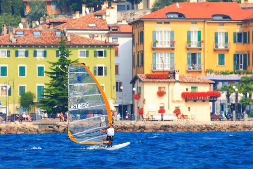 Picturesque backdrop to the 2006 RS:X World Championships, Torbole, Lake Garda © Event Media