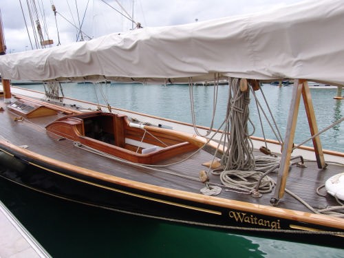 Waitangi is one of several classic yachts on show, © Richard Gladwell www.photosport.co.nz