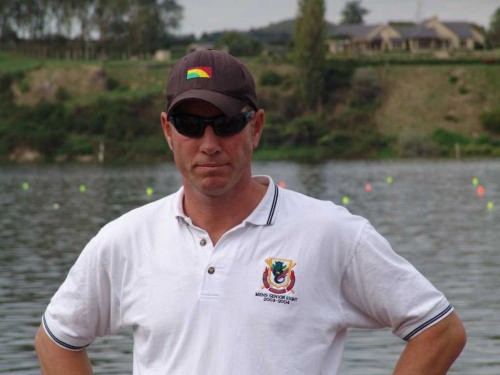 Ian Wright (Hamilton Boys) was clearly the Coach of the Regatta at Maadi 2005 © Richard Gladwell www.photosport.co.nz