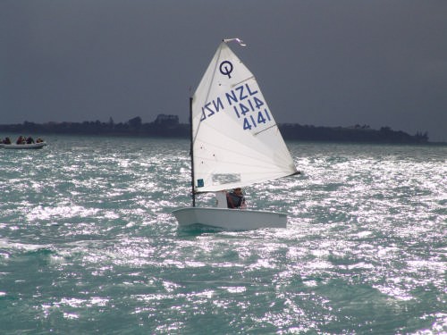 Alexandra Maloney, Kerikeri won the Girls Championship in the 2006 Toyota Optimist Nationals, and lokks et to defend her title in 2007. © Richard Gladwell www.photosport.co.nz