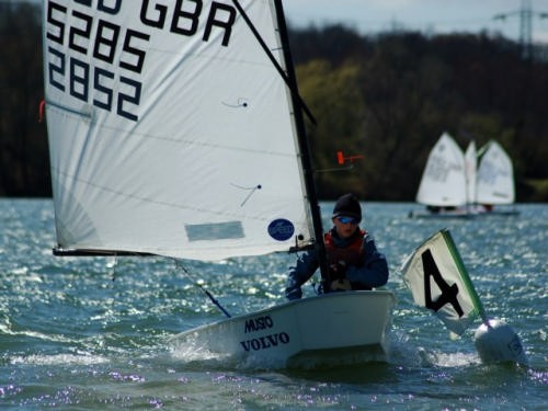 Optimist Team racing at Burghfield SC © Optimist