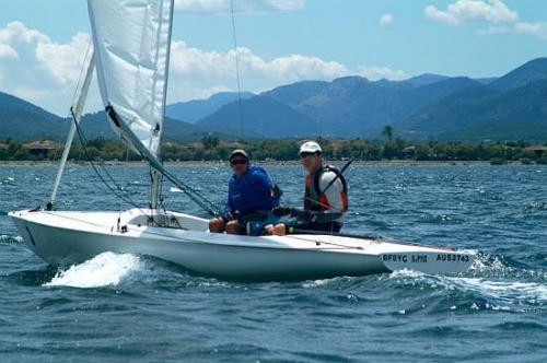 Nick and Janet Jerwood NZL at Flying 15 Worlds 2007 © Pedro Creixell http://www.rcnpp.net/fotos.php