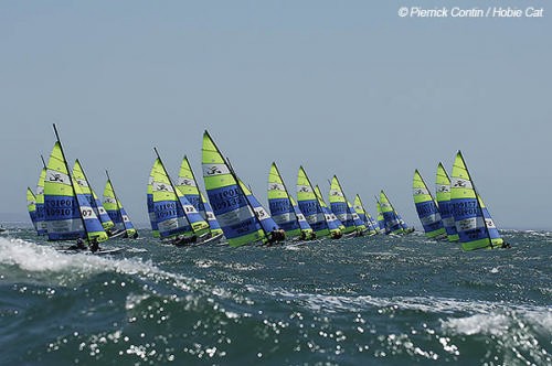 Hobie starting fleet - 2005 Hobie 16 World Port Elizabeth RSA © Pierrick Contin/Hobie Cat