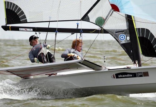49er of Stevie Morrison & Ben Rhodes (GBR) - Current World Champions Stevie Morrison/Ben Rhodes (GBR) photo © Thom Touw © Breitling Regatta http://www.breitlingregatta.org