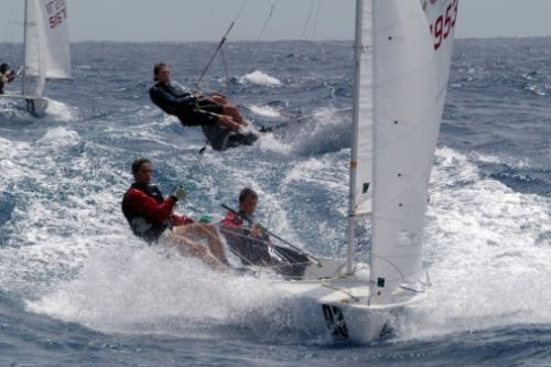 All concentration on Day 2, downind, in the 420 Worlds © Event Media