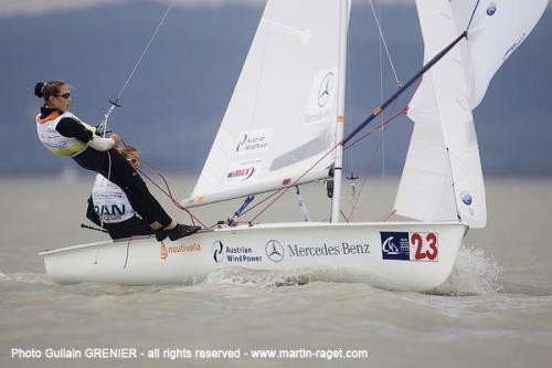 2006 ISAF World Sailing Games - Finals - Day 3 - Team France - 470 - Douroux Nadège et PetitJean Ingrid &copy; Guilain Grenier/FFV