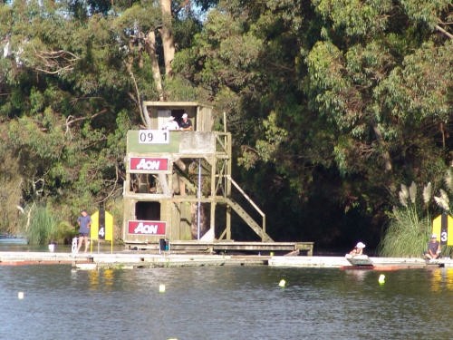 The Karapiro starting facilities will have to be upgraded for 2010 World Championships © Richard Gladwell www.photosport.co.nz