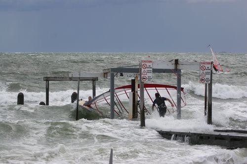 Kristian Olsen getting caught up in the peir © David Minnis-Bell http://www.470.org