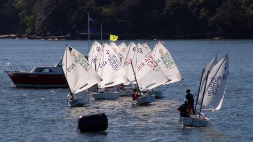 Optis racing at the OziOpti Optimist Mid Winter Championship © OziOpti
