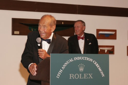 Jack Sutphen, 2005 inductee, at the Rolex America’s Cup Hall of Fame Induction Ceremony,  <br />
St. Francis Yacht Club, San Francisco, CA <br />
 <br />
 © Scott Kozinchik/Rolex.