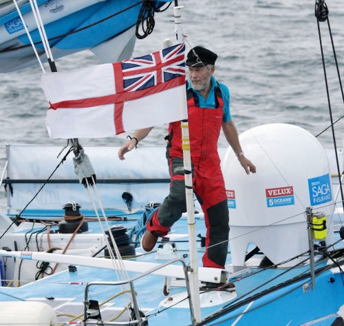 Sir Robin Knox-Johnston finishes the Velux 5 Oceans in Bilbao © onEdition http://www.onEdition.com