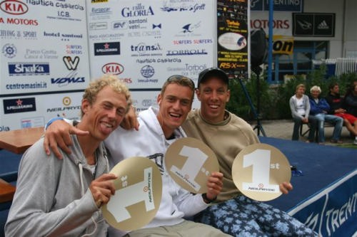 Tom Ashley, Casper Bouman and Joeri Van Dijk © RS:X class.com http://www.rsxclass.com