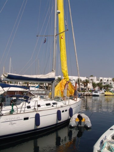 Re-packing the spinnaker © Ian & Andrea Treleaven