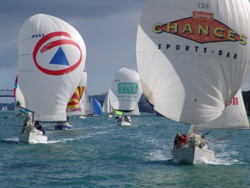 First shots on Sail-World NZ - Stewart 34’s in a Harbour Race - August 2005 © Richard Gladwell www.photosport.co.nz
