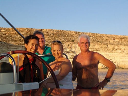 Sabrina,George,Andrea and Ian enjoying © Ian & Andrea Treleaven
