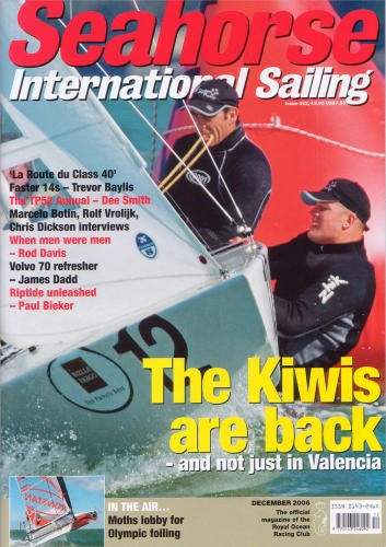 Pepper and Williams feature on the cover of Seahorse magazine - December 2006 edition. © Seahorse