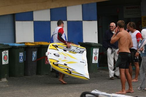 Shark attack! - no, not really but still a very broken board © David Minnis-Bell http://www.470.org