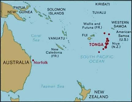 Tonga in the Pacific © Media Services