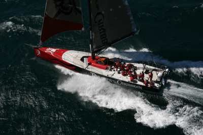 Black Pearl sailing fast in the InPort Race ©  Oskar Kihlborg / Volvo Ocean Race