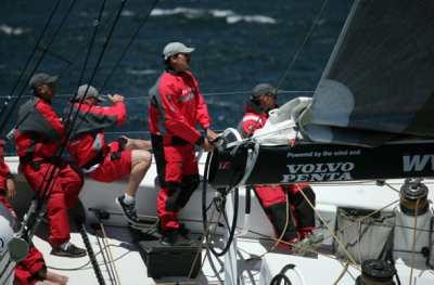 Paul Cayard driving Black Pearl during the InPort race ©  Oskar Kihlborg / Volvo Ocean Race