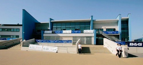 The Weymouth sailing centere, venue for the Volvo Youth Worlds and base for the British high performance sailing programme © onEdition http://www.onEdition.com