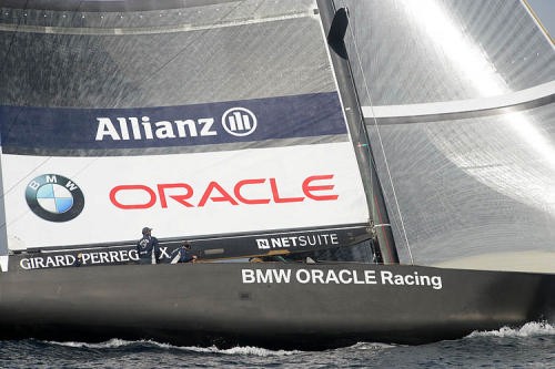 BMW Oracle Racing will now move into intensive two-boatr testing to optimise USA-87 © BMW Oracle Racing Photo Gilles Martin-Raget http://www.bmworacleracing.com