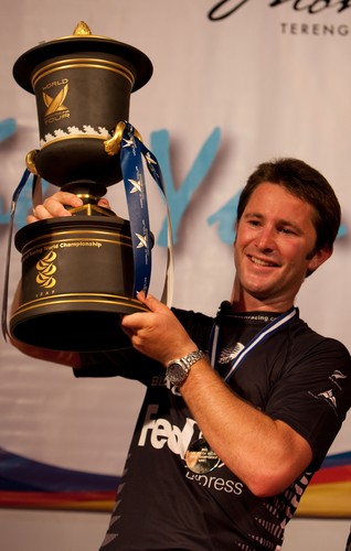 Adam Minoprio (NZL) and ETNZ/Black Match Racing wins the Monsoon Cup 2009. Kuala Terengganu, Malaysia. 6 December 2009. Photo: Sander van der Borch / Subzero Images &copy; Gareth Cooke Subzero Images/Monsoon Cup http://www.monsooncup.com.my