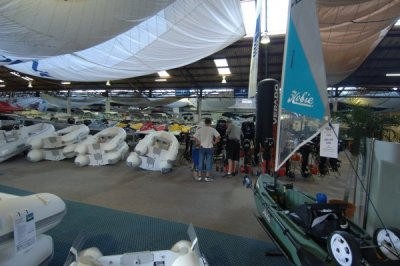 Interior of Andrew Short Marine Showroom at Taren Point © Andrew Short Marine www.andrewshortmarine.com.au