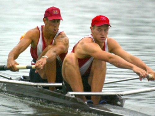 Sam Earl (right) - all Concentration in a pair with Ian Smallman, representing Avon RC at the NZ National Championships © Event Media